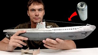 видео: Как сделать подводную лодку из банок из-под газировки, модель немецкой подводной лодки Тип 7 врем... картинка: Как сделать подводную лодку из банок из-под газировки, модель немецкой подводной лодки Тип 7 врем...