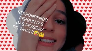 Respondendo Perguntas Das Pessoas Do Whats