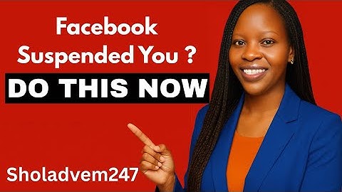 HOW TO APPEAL FOR FACEBOOK SUSPENSION
