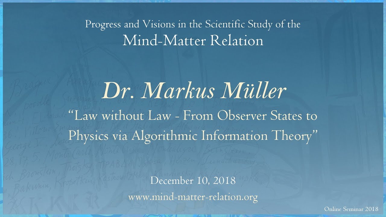 Law without Law - From Observer States to Physics via Algorithmic Information Theory