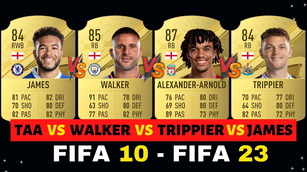 Trent AlexanderArnold vs Reece James vs Walker vs Trippier FIFA
