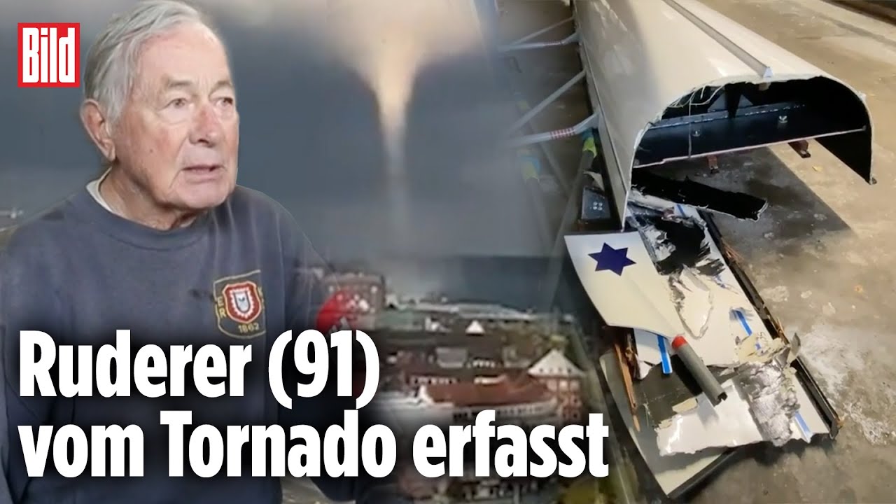 Tornado in Kiel überrascht Ruderer (91) und zerstört sein Boot