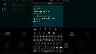 adding background colour to webpage/website using html. #shorts #coding #html #webpagedesign