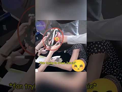 When Jennie of BLACKPINK defended a fan from staff