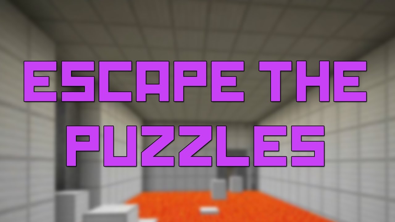 Minecraft Custom Map Mondays - Escape the Puzzles - YouTube