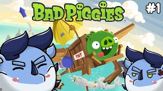 [ Bad Piggies ] Kumpulkan Bintang dan Sparepart Untuk Pondasi Yang Lebih Kuat [ Vtuber ID EN ]