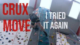 6a+ lead climb with a crux move!