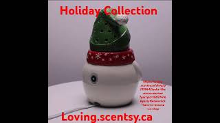 Go to https://loving.scentsy.ca Holliday Collection #lookslikesnow #scentsywarmer #snowman #warmer