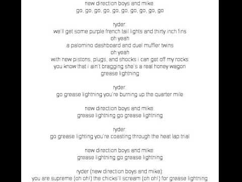 Glee Cast Greased Lightning Lyrics - YouTube
