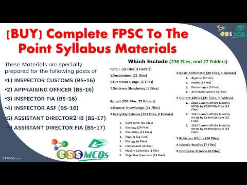 FPSC Test Preparation