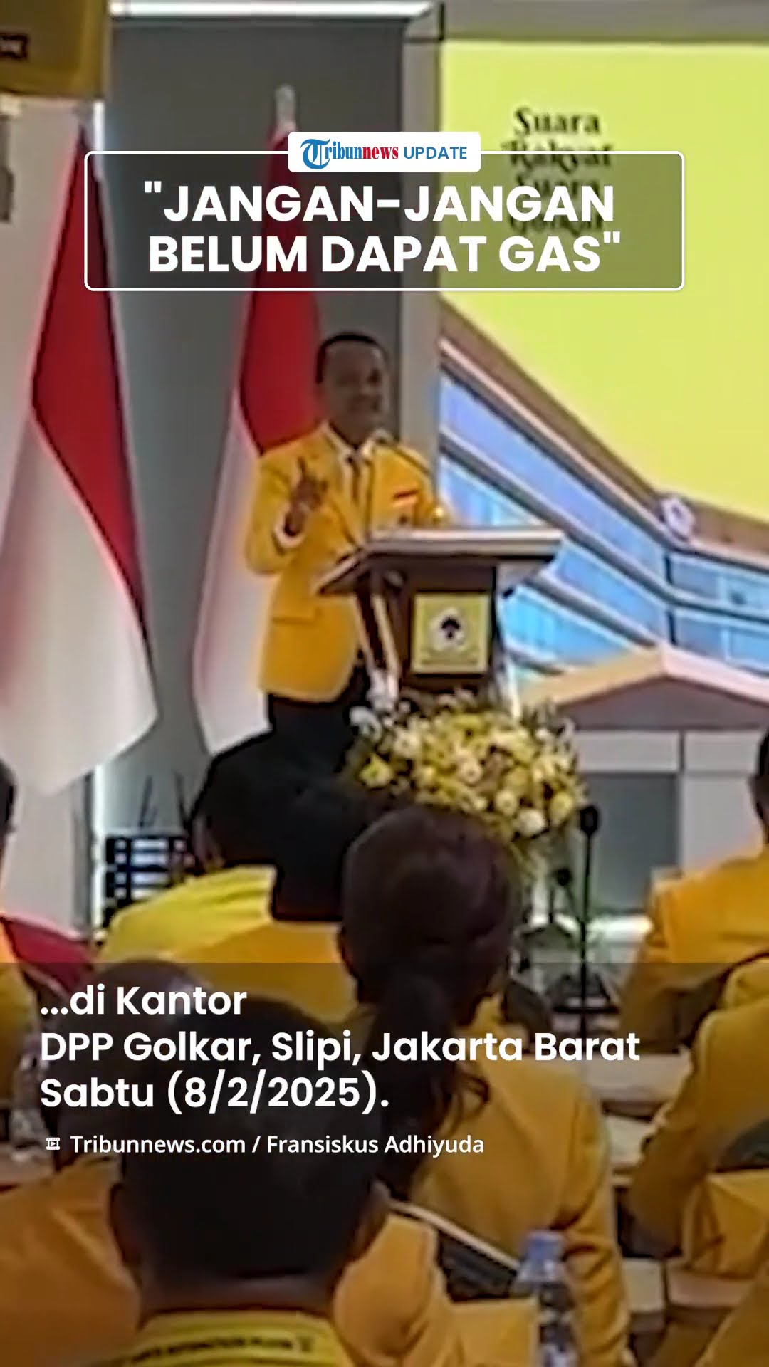 Microphone Mati saat Pidato di Rakernas, Bahlil Bikin Gaduh: Wah, Jangan-jangan Belum Dapat Gas Ya