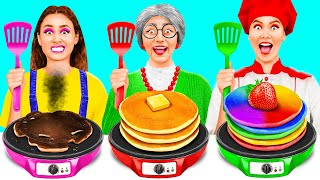 Me vs My Grandma In The Cooking Challenge | Parenting Hacks by KaZaZa Challenge