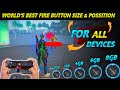 After Update Best Fire Button Size & Position For One Tap | Best Fire Button Size In Free Fire