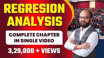 Regression Analysis Statistics Complete Chapter in Single Video | Correlation and Regression