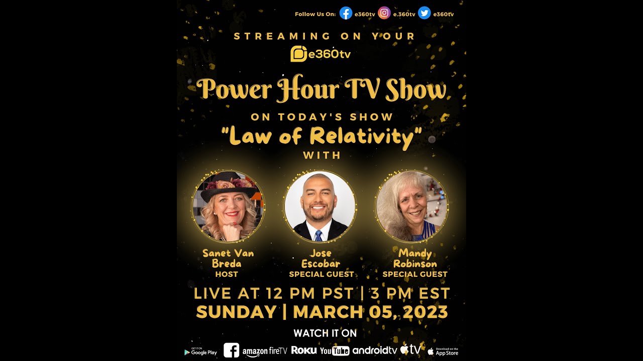 Relativity Show S1E8 Power Hour TV Show - Law of Relativity! - YouTube