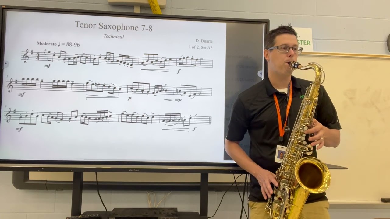2025-2026 MTSBOA 7th and 8th Grade Mid-State Audition Music - Tenor Sax - Technical