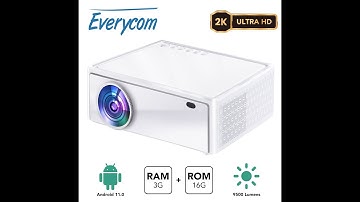 Everycom E700 2560x1440p 2K Projector 4K Android 11 projector with 3+16G 2.4/5G