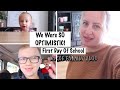 We were so optimistic  first day of school  large family vlog