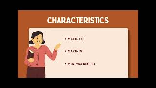 IMS - 555 DECISION THEORY (MINIMAX REGRET RULE)