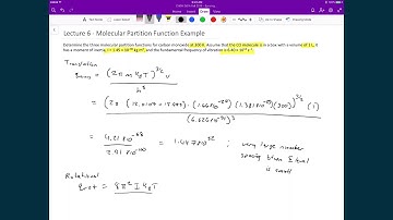 Lecture 6 (3 of 4) - Partition Functions Examples
