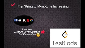 926 Flip String to Monotone Increasing | Medium Level Interview Question Full Explanation in python