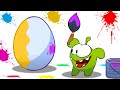 الرسوم المتحركة للأطفال | ترسم البيضة العملاقة | قصص اوم نوم بالعربية | Learn Arabic With Om Nom