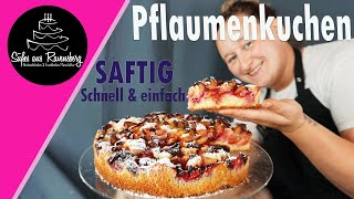 Attention: A plum cake doesn't get any juicier ❗ #baking #plumcake