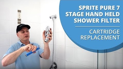 How to change the cartridge in your Sprite Shower Pure 7 Stage Hand Held Shower Filter
