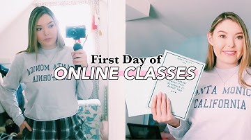 First Day of ONLINE COLLEGE Vlog | Marquette University