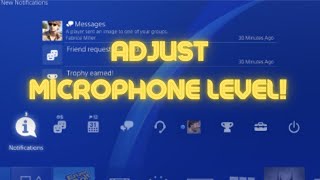 PS4 How To Adjust Microphone Level (Make yourself quieter or louder! / 2023!)