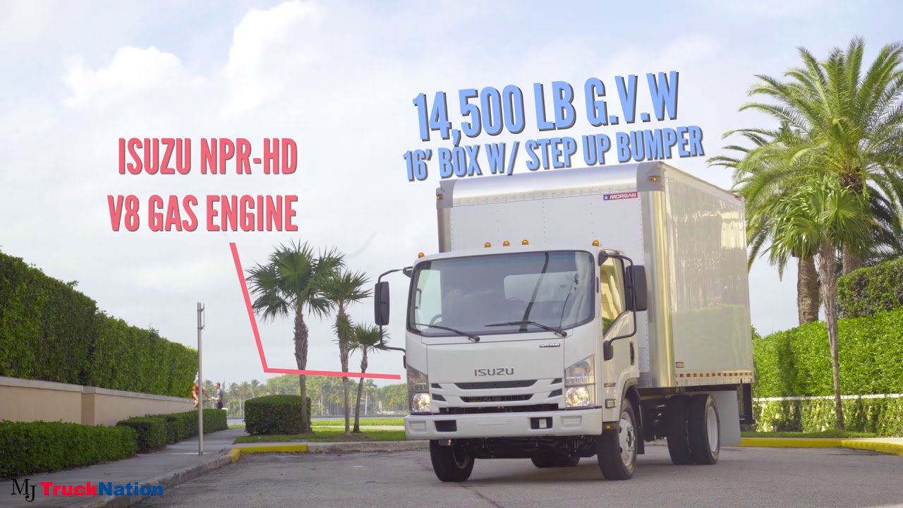 New ISUZU NPRHD Box Truck(GAS 14 ft. Box) YouTube