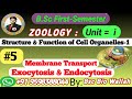 Membrane Transport : #exocytosis & #endocytosis || Structure and Function of Cell Organelles || #bsc