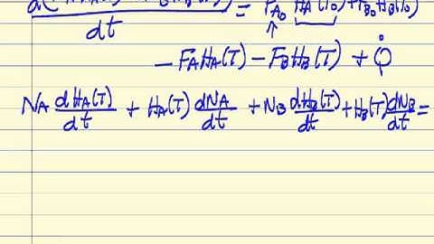 Stirred Tank Reactor Energy Balances