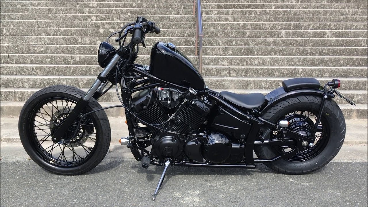 ドラッグスター400 マフラー　ブラック 有限会社ガレージT&F / ドラッグスター400 ドラッグパイプ