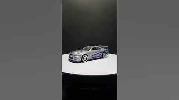 HOT WHEELS NISSAN SKYLINE GT-R R34 ❗PAUL WALKER 🔥 #short #short