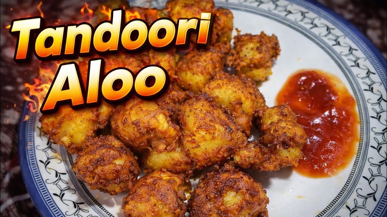 ✅Crispy Tandoori Aloo Recipe | Street Style Tandoori Aloo  | Easy & Quick Potato Snack 😋