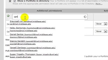 Creating an ePortfolio from a Class Template