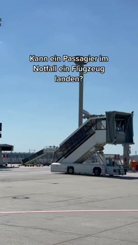 Kann ein Passagier im Notfall ein Flugzeug sicher landen? #fliegerei#pilot#flugzeug#cockpit#landung
