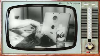 Vintage Wisk Commercial from 1957 set in a RetroTvScreen