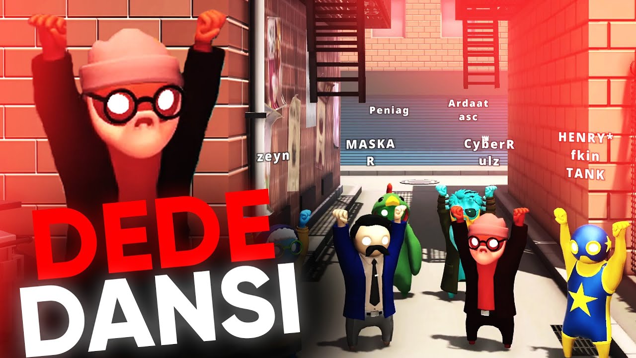 YENİDEN DEDE DANSI! | @CyberRulz Tv MEKİPLE GANG BEAST OYNUYOR!