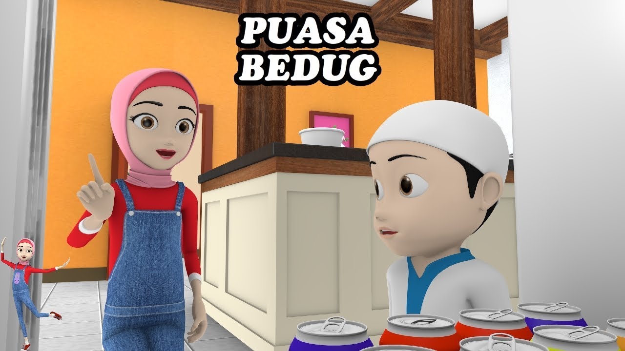 Belajar Puasa Bedug Kartun 2019 13 Kakina Youtube