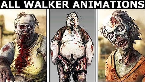 All Zombies, Monsters & Walkers Animations - The Walking Dead: The Telltale Definitive Series