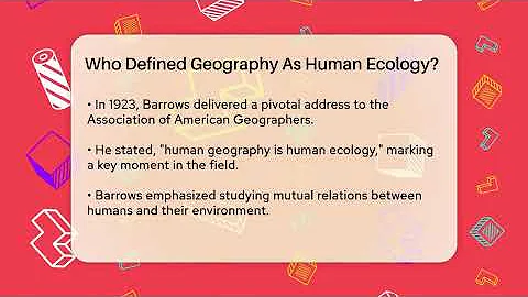 Who Defined Geography As Human Ecology? - Ecosystem Essentials