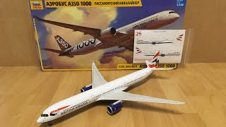 : Assembly / Zvezda 1/144 scale Airbus A350-1000 British Airways/ Zocker J