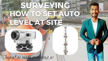 Auto level set at site, surveying / How to set Bubble of Auto Level? By CivilGuruji
