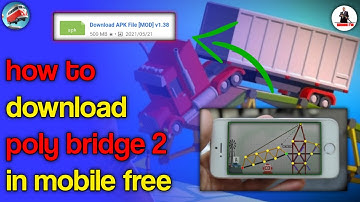 How to download poly bridge 2 game in mobile free | #technogamerz | #gameriam