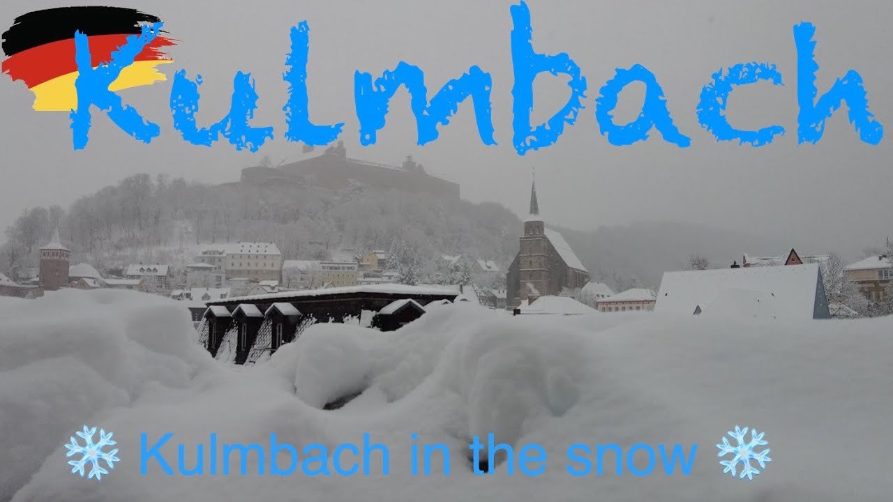❄️Kulmbach in the snow 26  January 2026 🇩🇪 4K