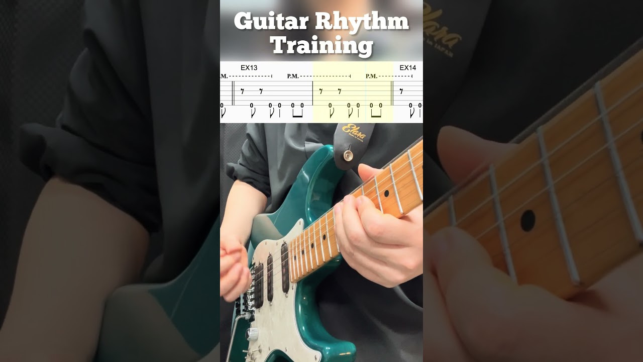 【20 pattern】guitar rhythm training