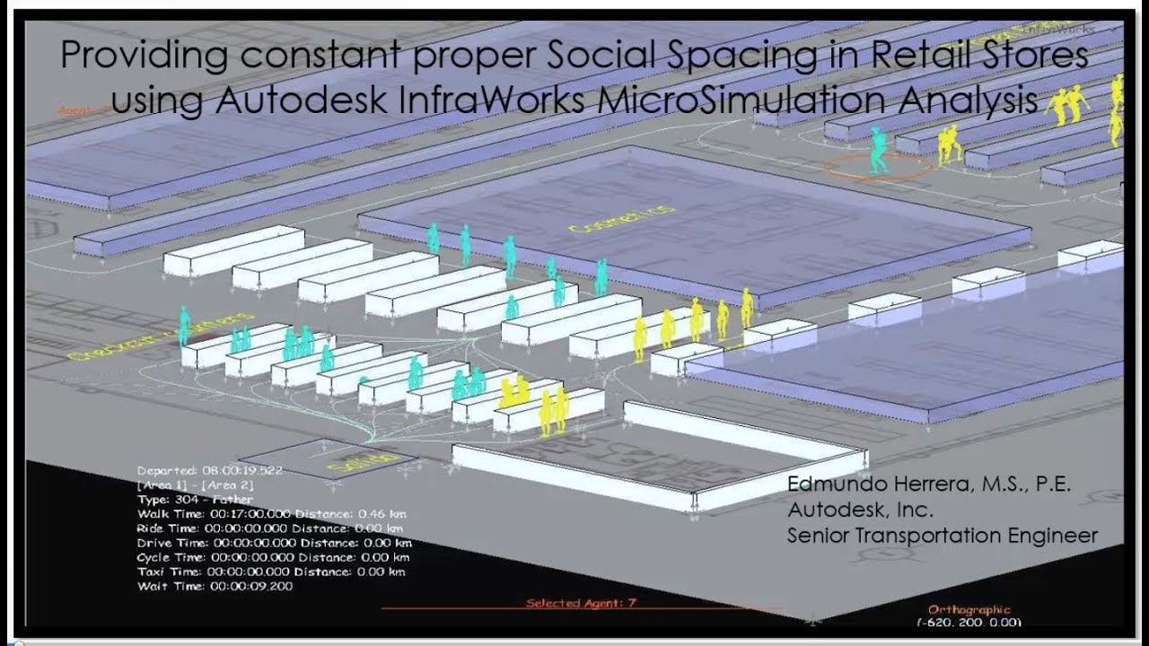 Mobility Simulation in Retail Stores using Autodesk InfraWorks - YouTube