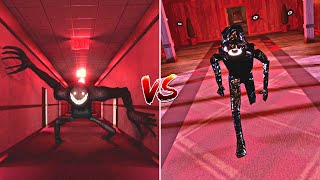 Roblox Apeirophobia Titan Smiler Chase VS DOORS Seek Chase | Jumpscares